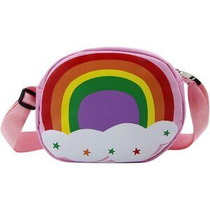 Adorable Pink-Rainbow Dinosaur Messenger Bag | Perfect for Toddlers